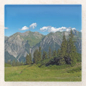 夏のオーストリアアルプス ガラスコースター (正面)