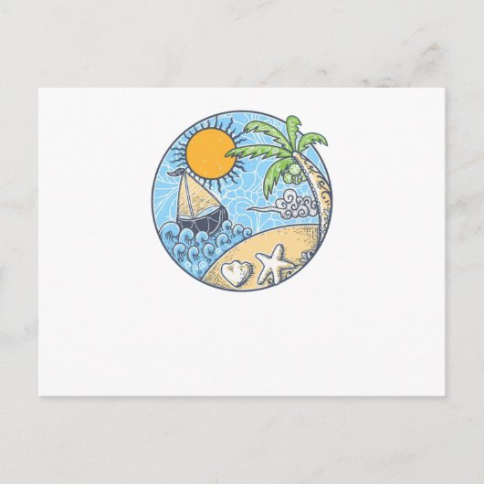 夏のオーナメント ポストカード (正面)