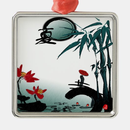 夏のオーナメント メタルオーナメント (正面)