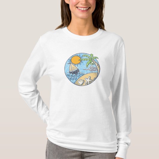 夏のオーナメント Tシャツ (正面)