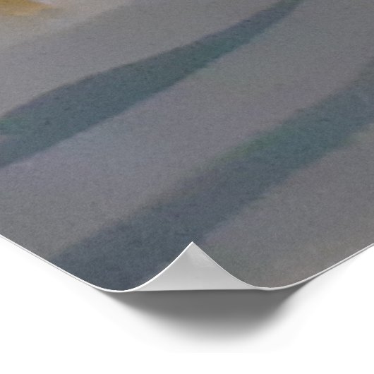 夏のカエル池 ポスター (角)