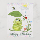 夏のカエル ポストカード (正面)