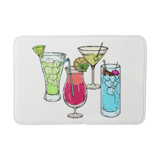 夏のカクテルバスマット バスマット (正面)