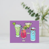 夏のカクテルポストカード ポストカード (スタンド正面)