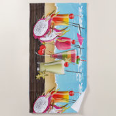 夏のカクテル ビーチタオル (正面)