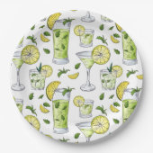 夏のカクテル ペーパープレート (正面)