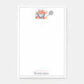 夏のカニ料理パーティー家族向け料理大会カスタム ポストイット (正面)