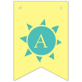 夏のカラフルおもしろいSunカスタマイズ可能 バンティングフラッグ (第2の旗)