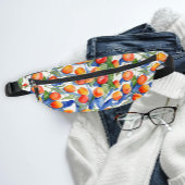 夏のカラフルアプリコッツフルーツ水の色のパターン ファニーパック