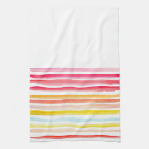 夏のカラフルストライプの水色