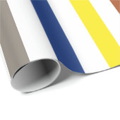 夏のカラフルストライプ ラッピングペーパー (ロールコーナー)