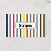 夏のカラフルストライプ 名刺 (正面)