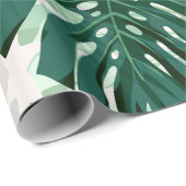 夏のカラフルハワイアンシームレスなパターンとトロ ラッピングペーパー (ロールコーナー)