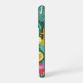 夏のカラフルパターン iPhone 16ケース (左側面)