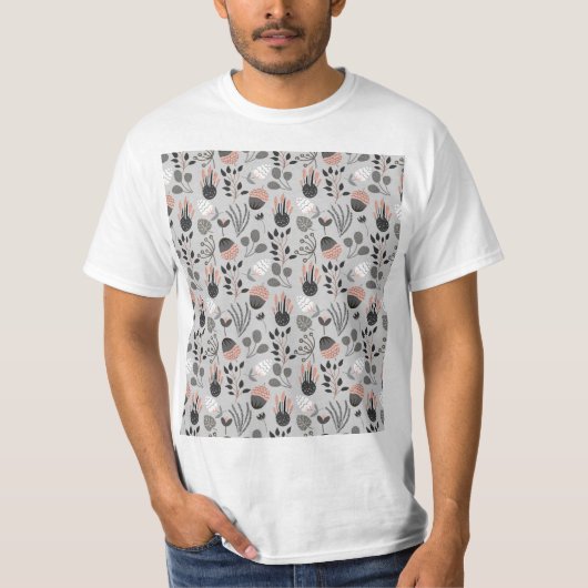 夏のカラフルパターン Tシャツ (正面)