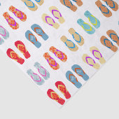 夏のカラフルビーチパーティービーチサンダルギフトティッシュ 薄葉紙 (詳細)