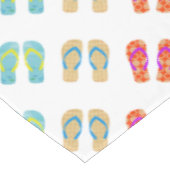 夏のカラフルビーチビーチサンダルテーブルクロス テーブルクロス (アングル)