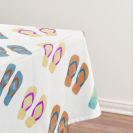 夏のカラフルビーチビーチサンダルテーブルクロス テーブルクロス
