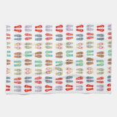 夏のカラフルビーチビーチサンダル皿タオル キッチンタオル (横)