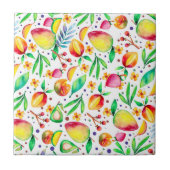 夏のカラフルフリッツ模様 タイル (正面)