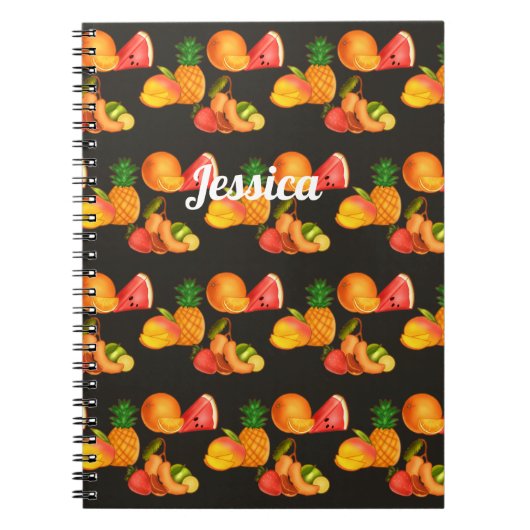 夏のカラフルフルーツサラダ ノートブック (正面)