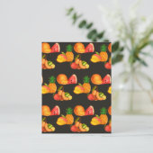 夏のカラフルフルーツサラダ ポストカード (スタンド正面)