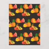 夏のカラフルフルーツサラダ ポストカード (正面)