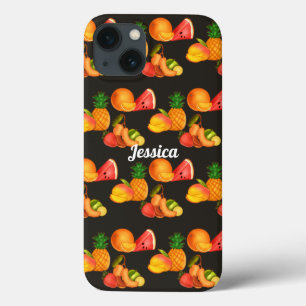 夏のカラフルフルーツサラダ iPhone 13ケース