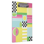 夏のカラフルモザイク、スイカのキウイフルーツ クリップボード (右)