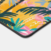 夏のカラフルヤシの木のパターン デスクマット (コーナー)
