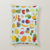 夏のカラフル果実模様 アクセントクッション (裏面(縦))