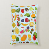 夏のカラフル果実模様 アクセントクッション (正面(垂直))