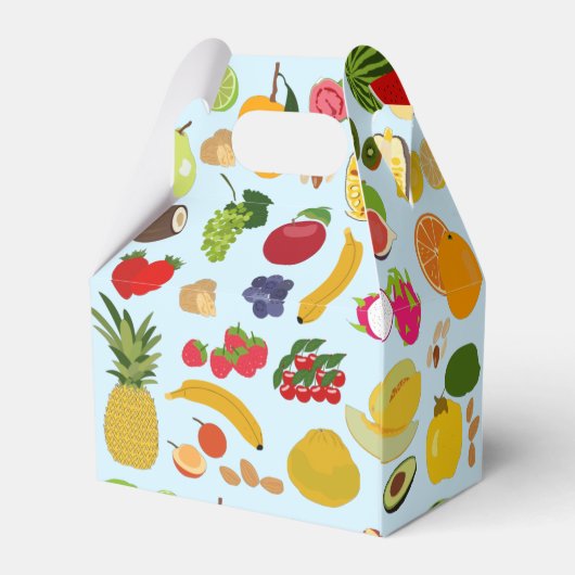 夏のカラフル果実模様 フェイバーボックス (裏面サイド)