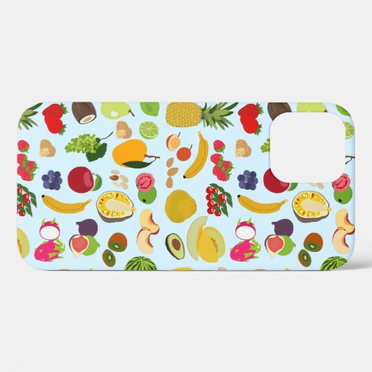 夏のカラフル果実模様 Case-Mate iPhoneケース (裏面 (横))