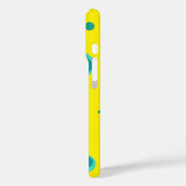 夏のカラフル泡ドット黄色の新鮮なパターン Case-Mate iPhoneケース (裏面 / 左)