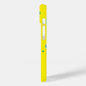 夏のカラフル泡ドット黄色の新鮮なパターン Case-Mate iPhoneケース (裏面 / 左)