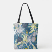 夏のカラフル熱帯葉林のと果物  トートバッグ (裏面)