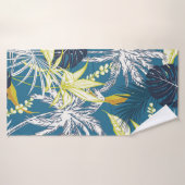 夏のカラフル熱帯葉林のと果物  バスタオル (バスタオル)