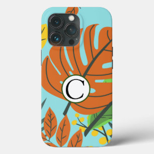 夏のカラフル熱帯青空と緑の庭 iPhone 13 PROケース