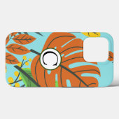 夏のカラフル熱帯青空と緑の庭 Case-Mate iPhoneケース (裏面 (横))