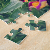 夏のカラフル田舎庭のパンジー ジグソーパズル (側面)