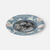 夏のカラフル結婚披露宴のチューリッププレート ペーパープレート (アングル)