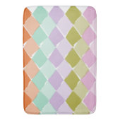 夏のカラーパターンダイヤモンド バスマット (正面縦)