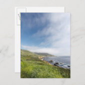 夏のカリフォルニアのロードトリップで開いた道路 ポストカード (正面/裏面)