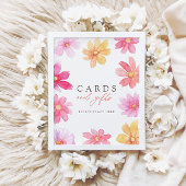 夏のカード鮮やか&ギフト赤ちゃんシャワーのサイン ポスター