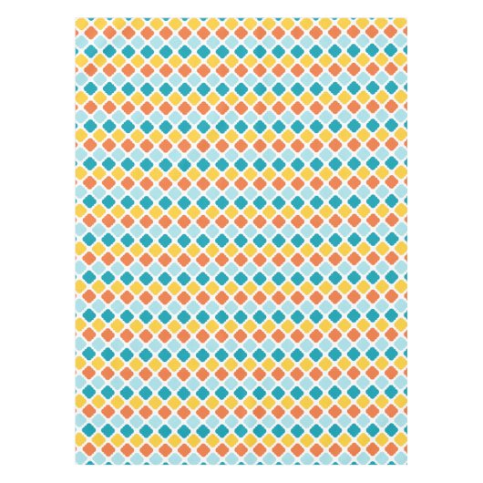 夏のカーニバルパターン テーブルクロス (正面)