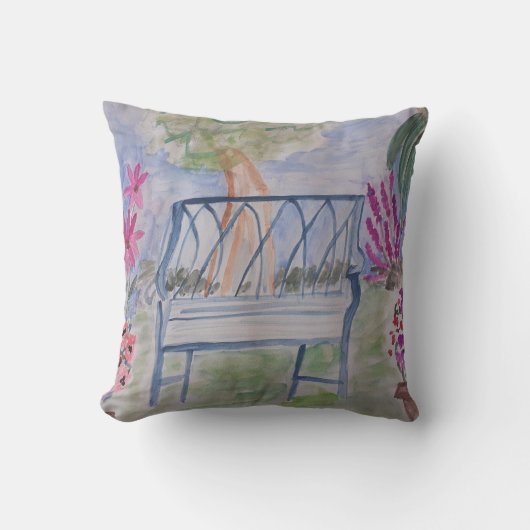 夏のガーデンベンチ クッション (正面)