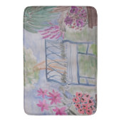 夏のガーデンベンチ バスマット (正面縦)