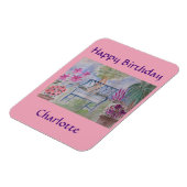 夏のガーデンベンチ マグネット (左側)