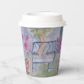 夏のガーデンベンチ 紙コップ (裏面)